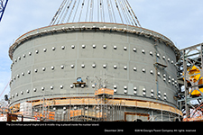 The 2.4-million-pound Vogtle Unit 3 middle ring is placed inside the nuclear island.
