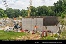 Construction of the Vogtle 3 and 4 raw water intake structure.