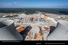 Overlooking the Vogtle 3 and construction site.