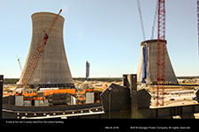 A look at the Unit 3 nuclear island from the turbine building.