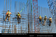 Over 400 workers known as rod busters specialize in installing rebar at Vogtle 3 and 4.