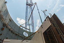 The CA05 module is set inside the Unit 4 containment building.