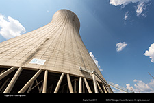 Vogtle Unit 4 cooling tower.